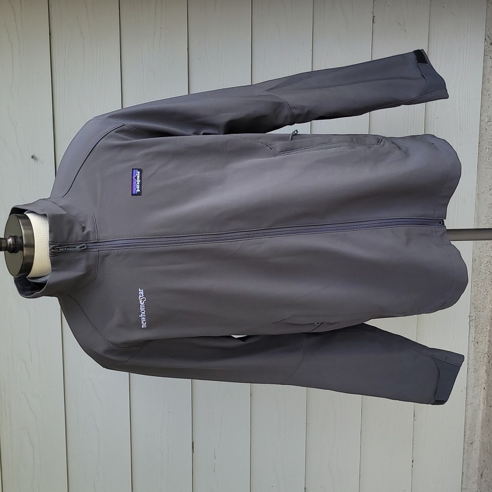PATAGONIA Adze Soft Shell Rain Forge Grey Mens Sz XL Full‎ Zip Jacket 83525 NEW